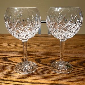 Set of 2 Waterford crystal goblets. pristine condition.